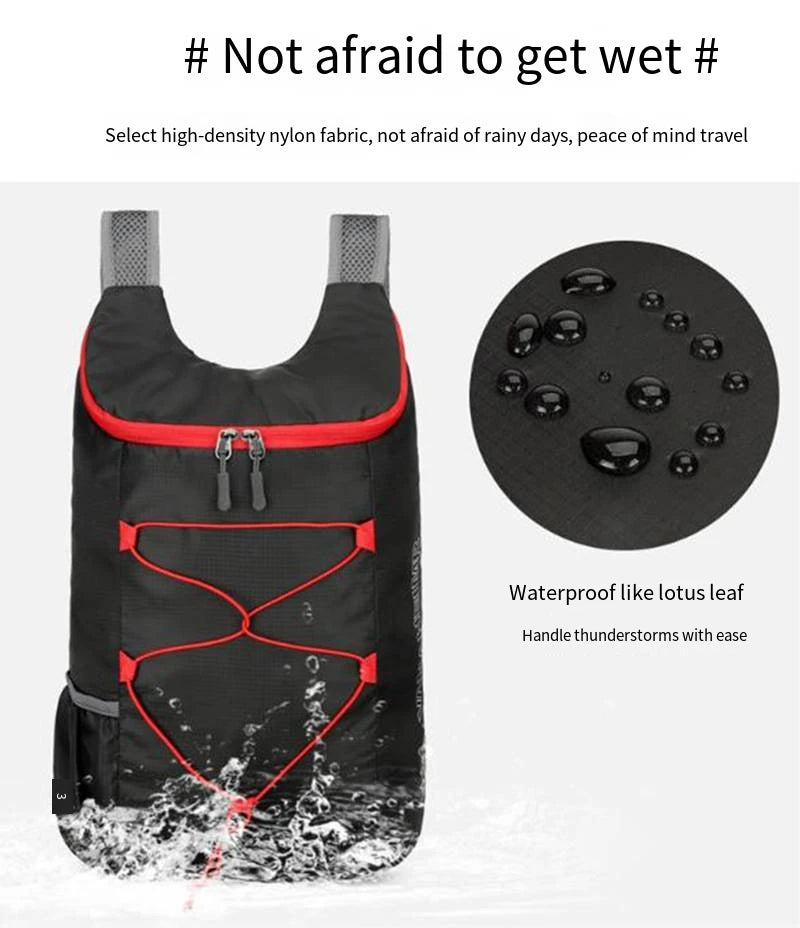 Mochila Deportiva Plegable Impermeable – Camping, Senderismo y Viaje