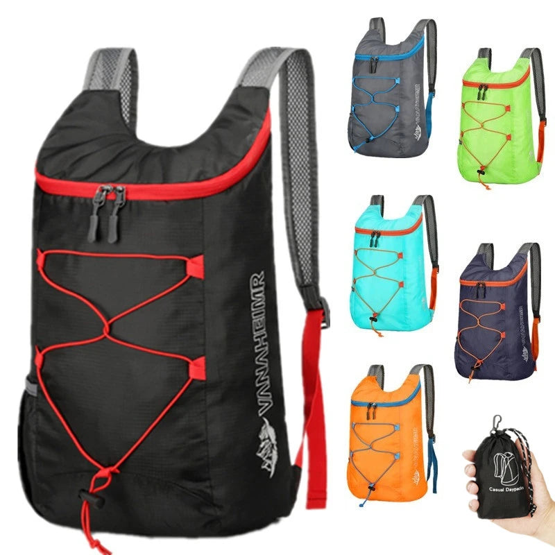 Mochila Deportiva Plegable Impermeable – Camping, Senderismo y Viaje