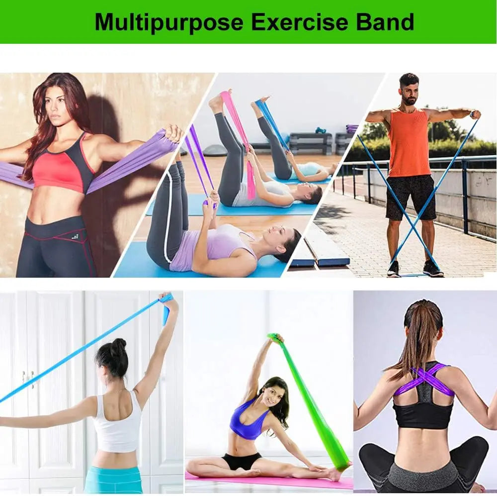 Set de Bandas Elásticas para Yoga y Pilates – Entrenamiento y Recuperación
