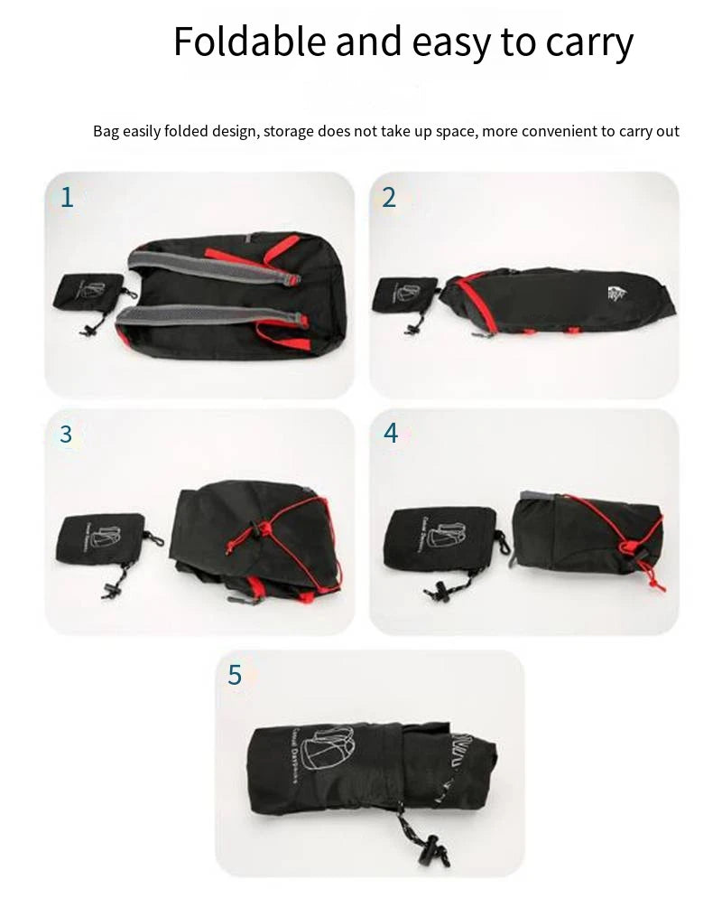 Mochila Deportiva Plegable Impermeable – Camping, Senderismo y Viaje