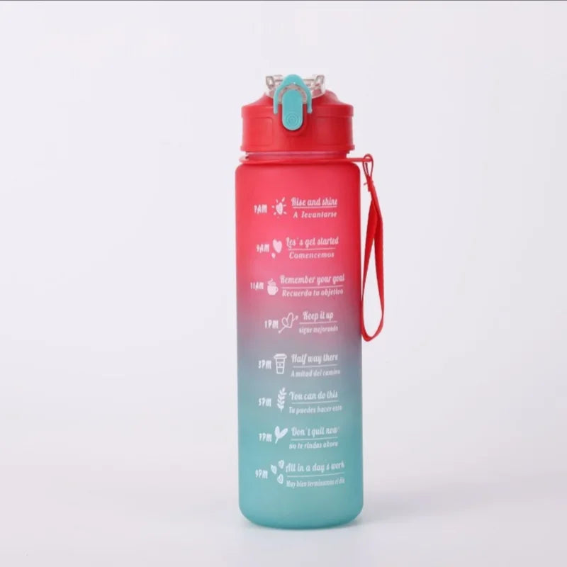Botella Deportiva con Pajita y Tapa Abatible – Antifugas, Ideal para Deporte y Aventura
