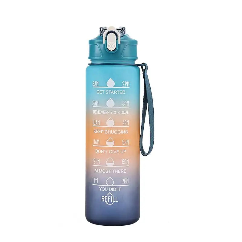 Botella Deportiva con Pajita y Tapa Abatible – Antifugas, Ideal para Deporte y Aventura