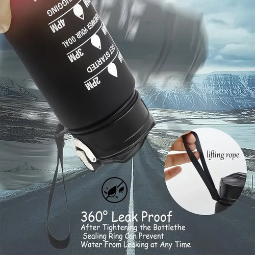 Botella Deportiva con Pajita y Tapa Abatible – Antifugas, Ideal para Deporte y Aventura