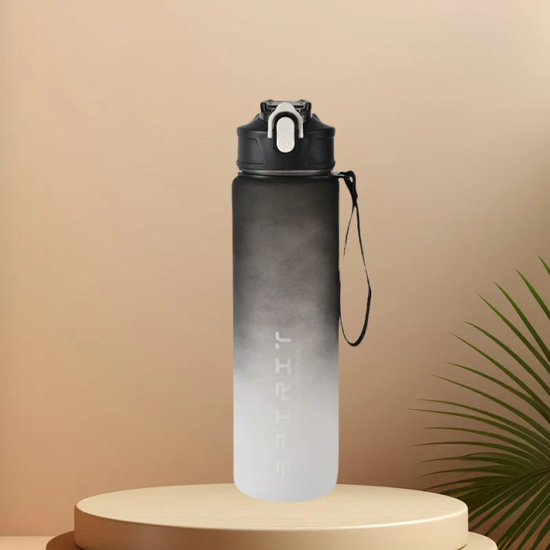 Botella Deportiva con Pajita y Tapa Abatible – Antifugas, Ideal para Deporte y Aventura